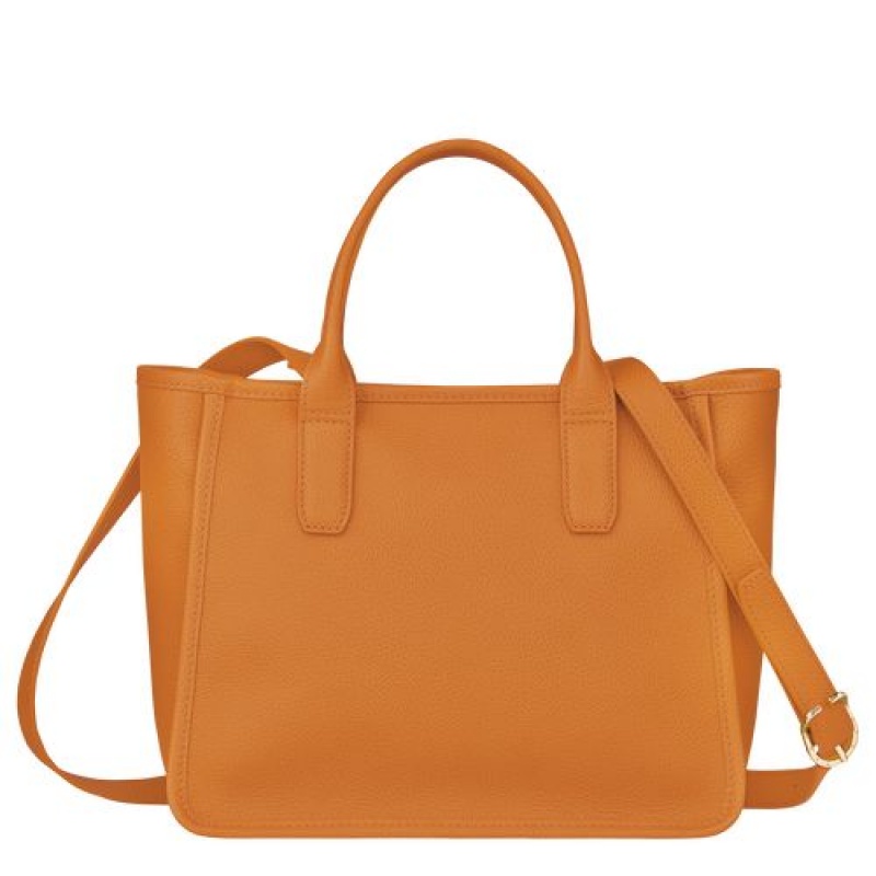 Longchamp Le Foulonne Handle bag Saffron | YNLADEX-47