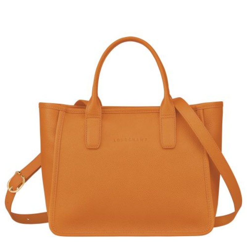 Longchamp Le Foulonne Handle bag Saffron | YNLADEX-47