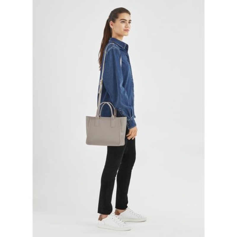 Longchamp Le Foulonne Handle bag Turtledove | NZOAYBW-47