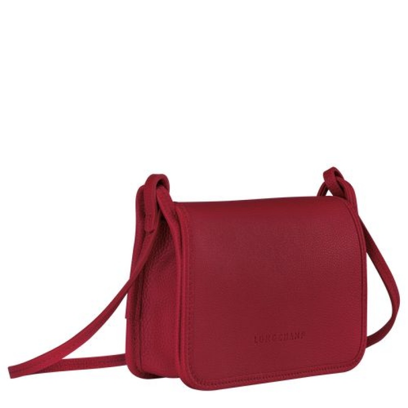 Longchamp Le Foulonne On Chain Wallet on chain Red | ABUHSEJ-34