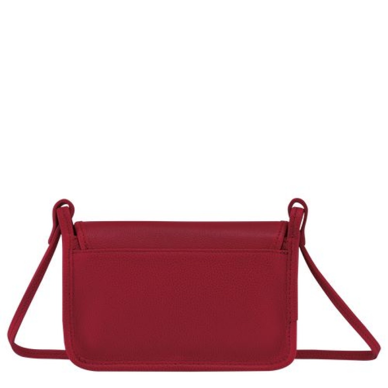 Longchamp Le Foulonne On Chain Wallet on chain Red | ABUHSEJ-34