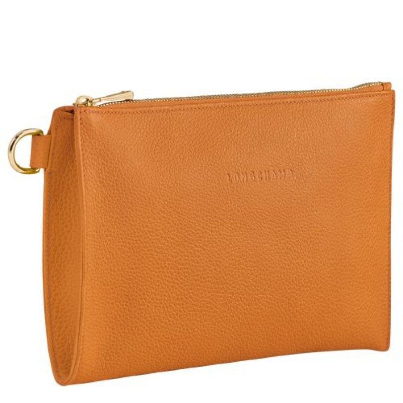 Longchamp Le Foulonne Pouch Saffron | YREUJSW-24