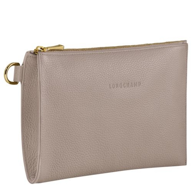 Longchamp Le Foulonne Pouch Turtledove | ERCDFWL-60