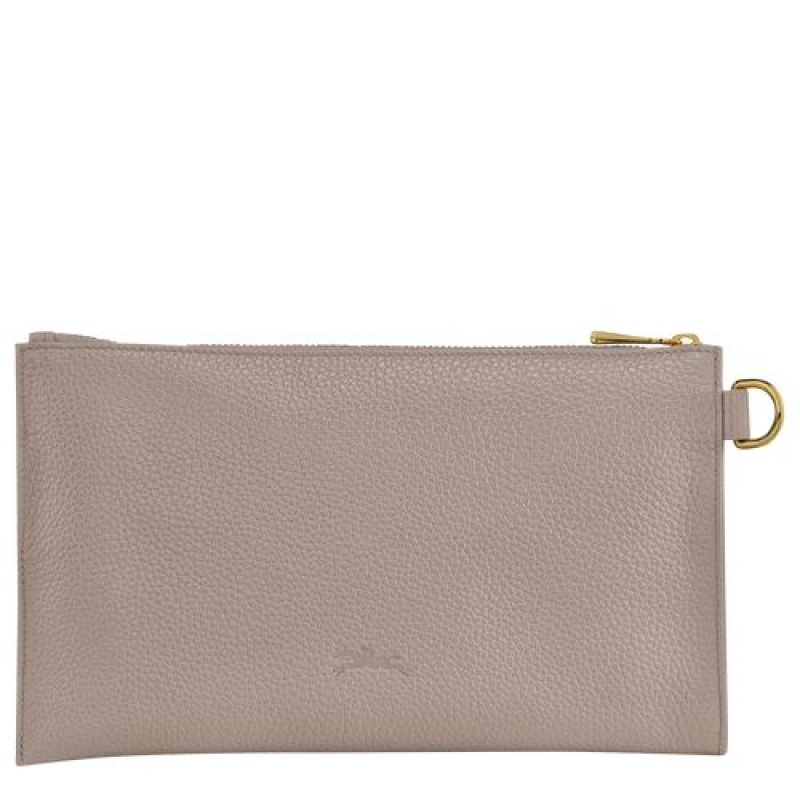 Longchamp Le Foulonne Pouch Turtledove | ERCDFWL-60