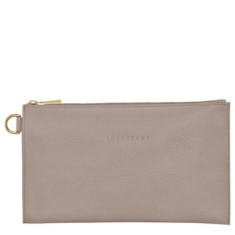 Longchamp Le Foulonne Pouch Turtledove | ERCDFWL-60