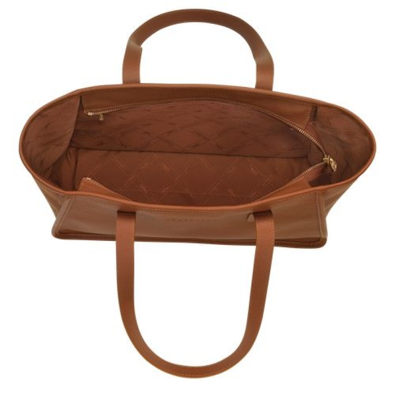 Longchamp Le Foulonne Shoulder bag Caramel | DHTAXZY-37