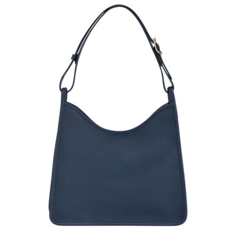 Longchamp Le Foulonne Shoulder bag Navy | SPGDCTQ-58