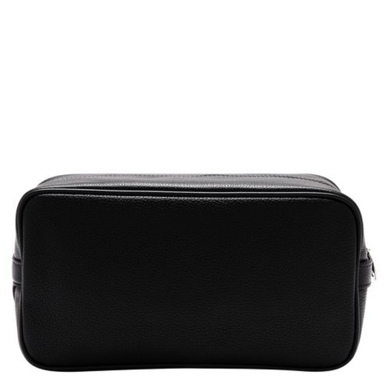 Longchamp Le Foulonne Toiletry case Black | AGJXWSM-74