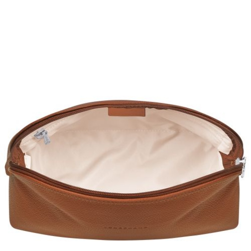 Longchamp Le Foulonne Toiletry case Caramel | ZPJGHKF-20