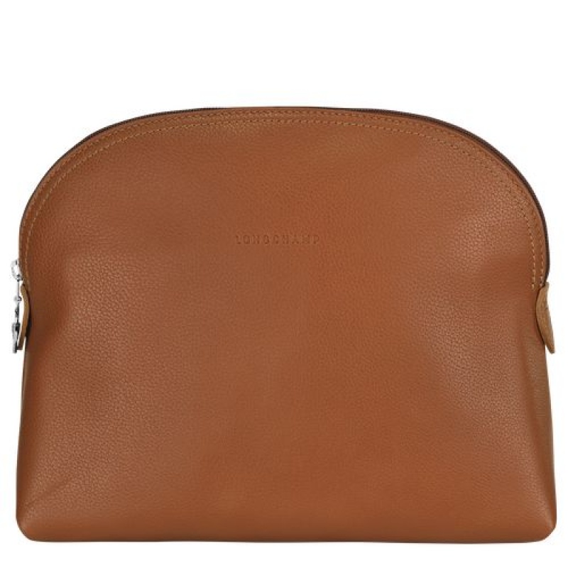 Longchamp Le Foulonne Toiletry case Caramel | ZPJGHKF-20