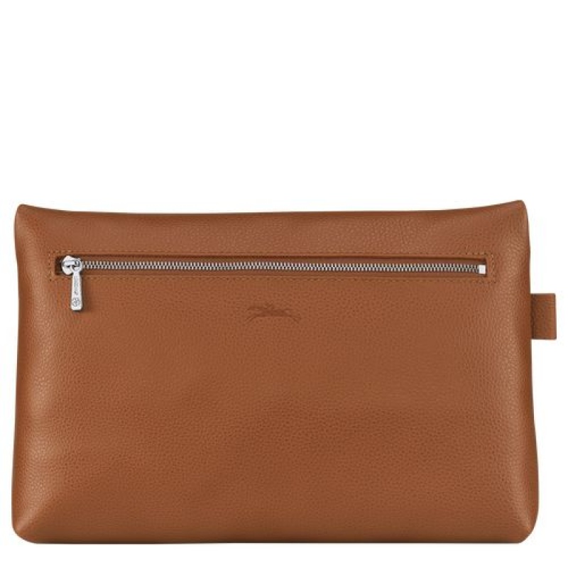 Longchamp Le Foulonne Toiletry case Caramel | CYZRXJO-60