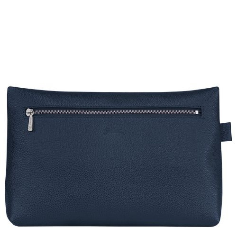 Longchamp Le Foulonne Toiletry case Navy | XRJDSTG-92