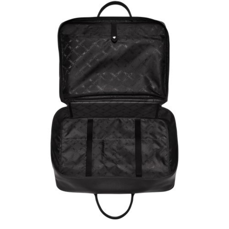 Longchamp Le Foulonne Travel bag Black | MRTUHYJ-69