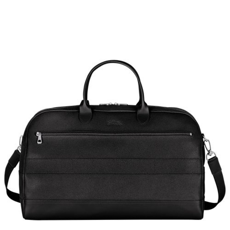 Longchamp Le Foulonne Travel bag L Black | WXBQNRP-64