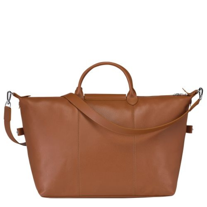 Longchamp Le Foulonne Travel bag L Caramel | SHMWTRF-72