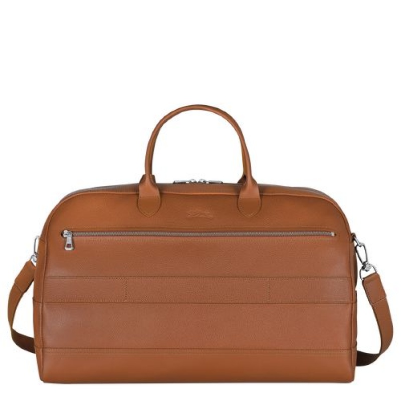 Longchamp Le Foulonne Travel bag L Caramel | TXOYMGW-35