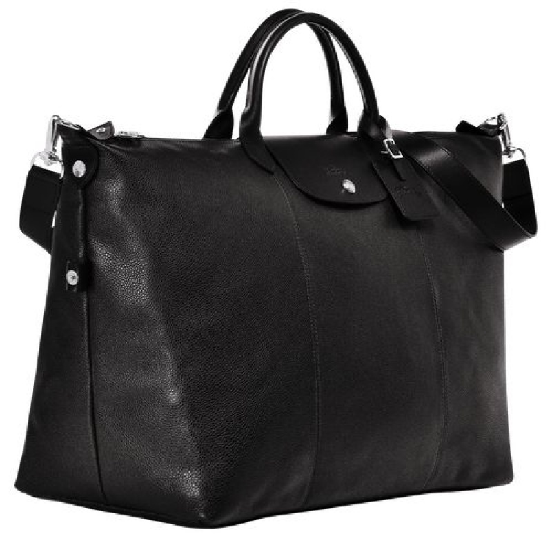 Longchamp Le Foulonne Travel bag XL Black | VROLWGQ-32