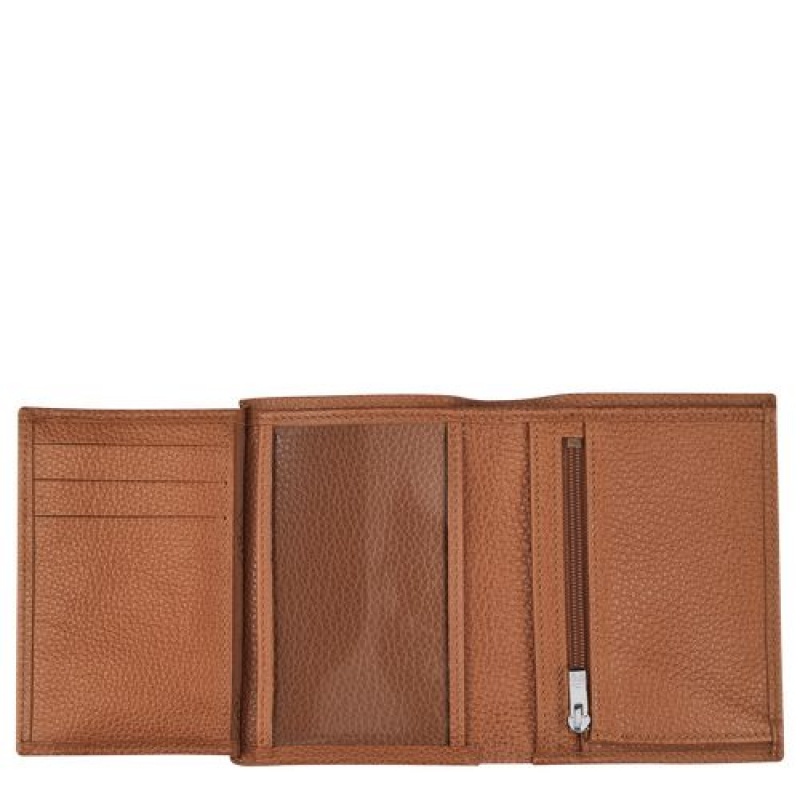 Longchamp Le Foulonne Wallet Caramel | XTEIDCB-81