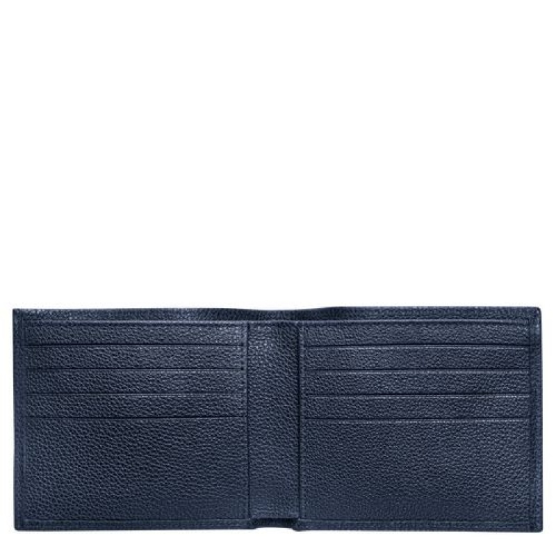 Longchamp Le Foulonne Wallet Navy | HOGYIZU-42