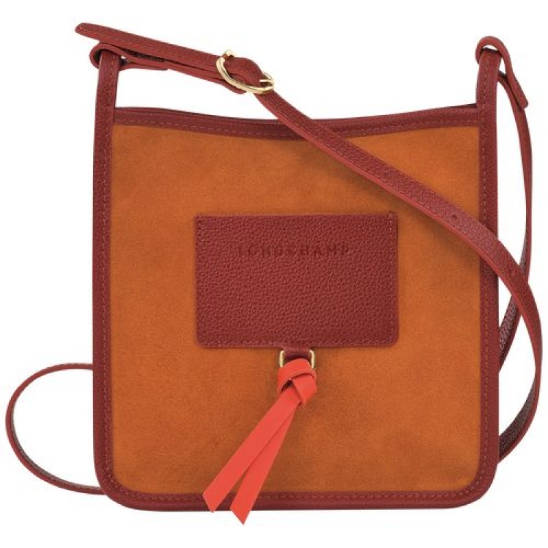 Longchamp Le Foulonne Zipped crossbody bag S Saffron | OJCUPVQ-63