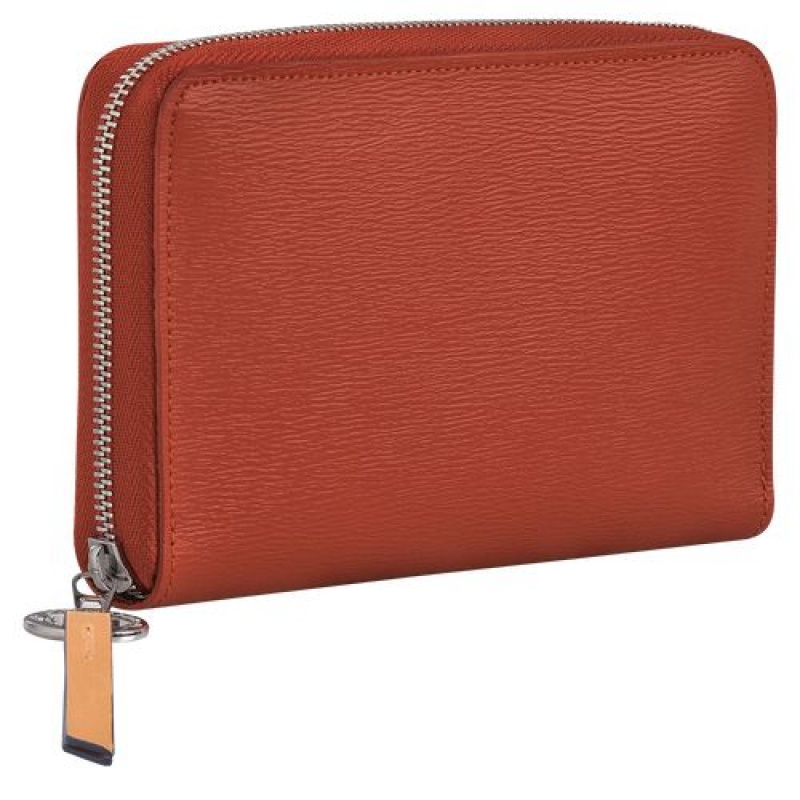 Longchamp Le Pliage City Compact wallet Terracotta | YHFCMJQ-40