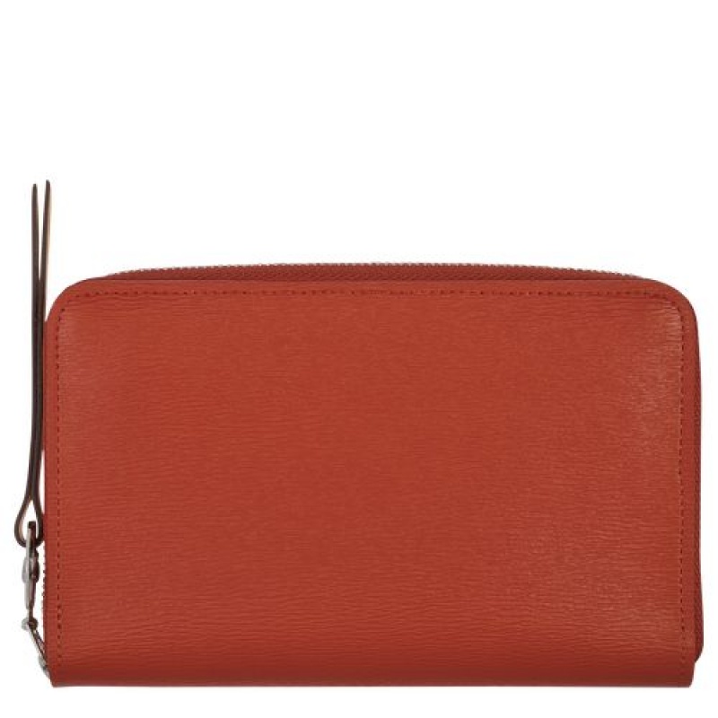 Longchamp Le Pliage City Compact wallet Terracotta | YHFCMJQ-40