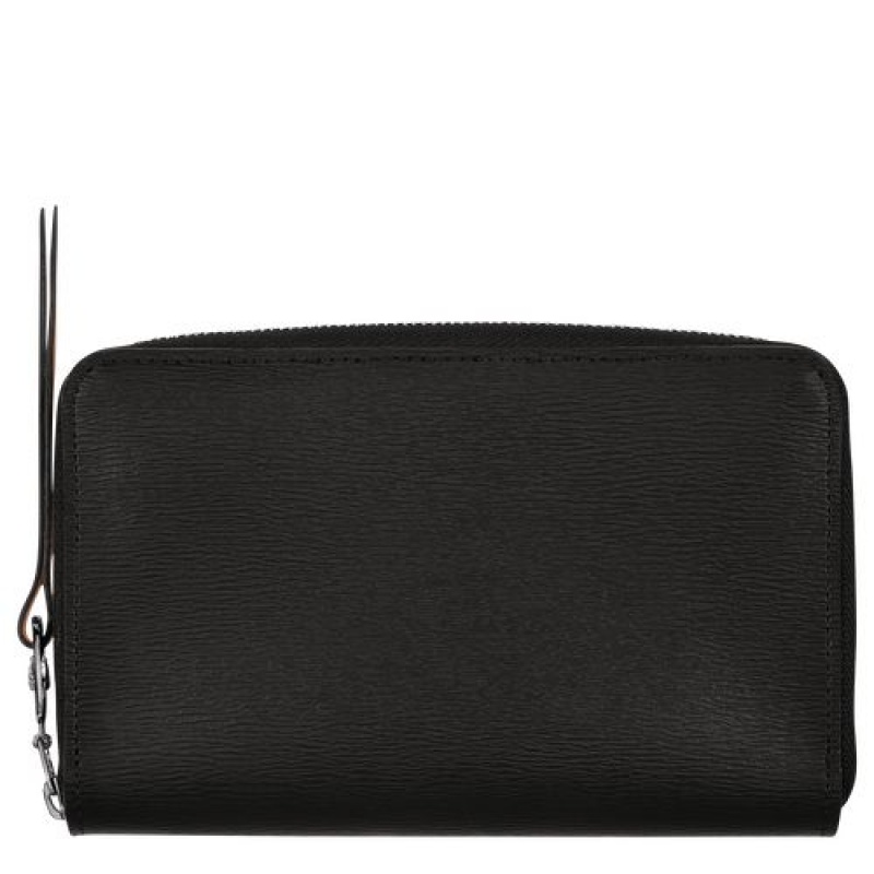 Longchamp Le Pliage City Compact wallet Black | ZGHKCWL-40