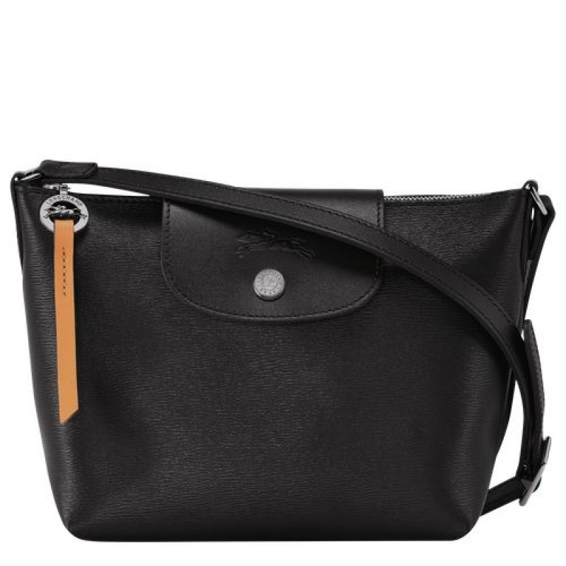 Longchamp Le Pliage City Crossbody bag Black | MXSKREZ-73