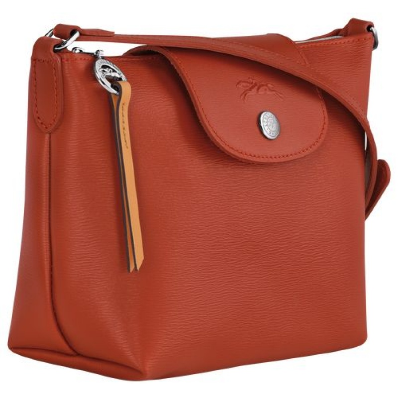 Longchamp Le Pliage City Crossbody bag Terracotta | RSDKAMH-60