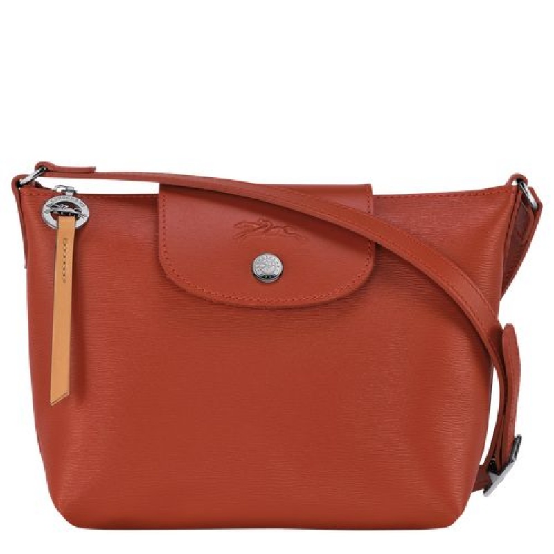 Longchamp Le Pliage City Crossbody bag Terracotta | RSDKAMH-60