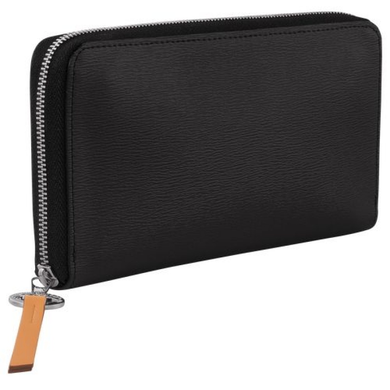 Longchamp Le Pliage City Long wallet with zip around Black | MTCWZUD-28