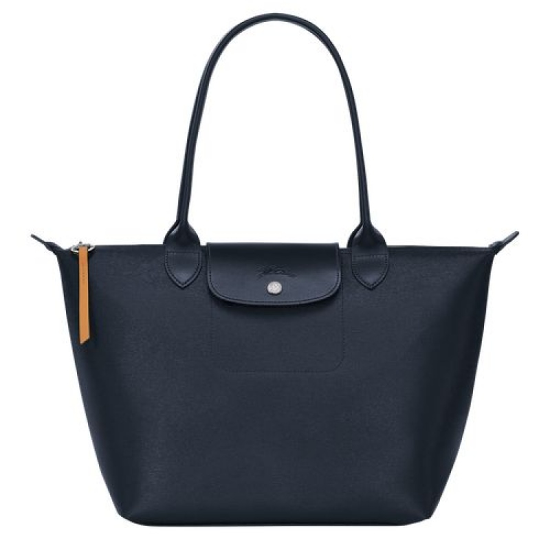 Longchamp Le Pliage City Shopping bag S Navy | PDELBHJ-01