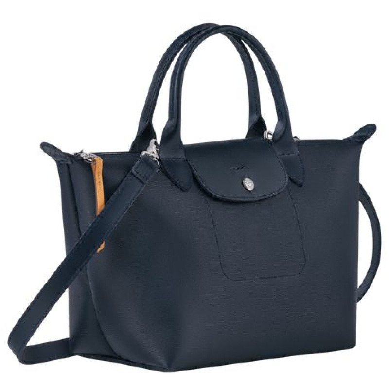 Longchamp Le Pliage City Top handle bag S Navy | UTVXNHJ-74