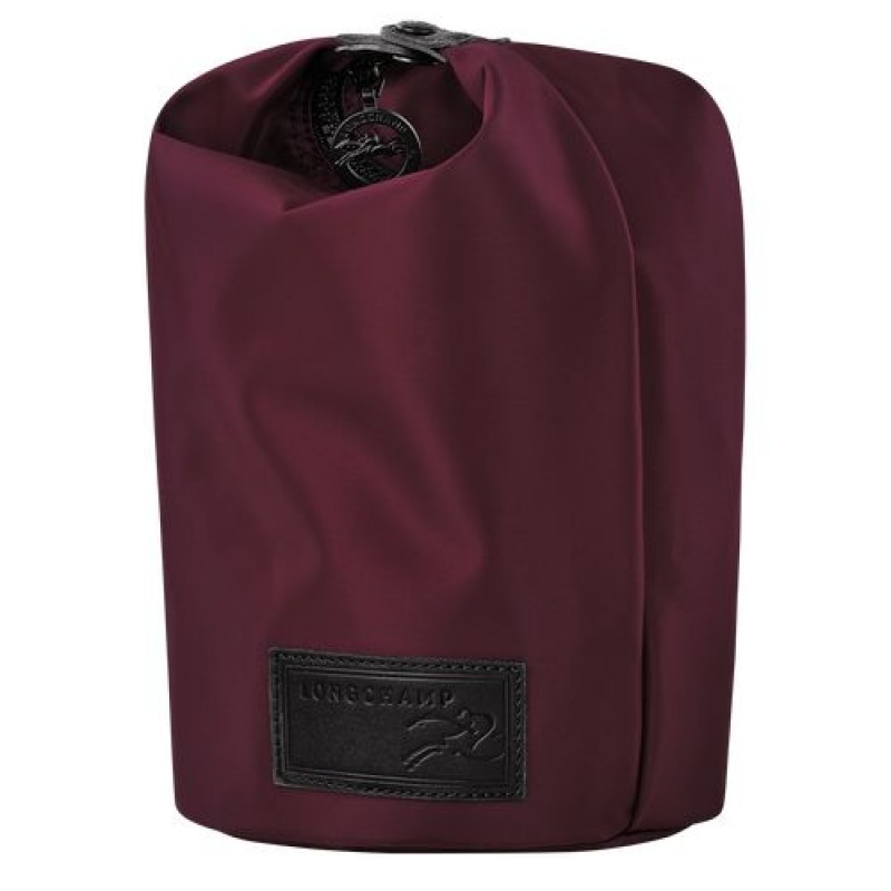 Longchamp Le Pliage Collection Pouch Burgundy | NQLTOHB-73