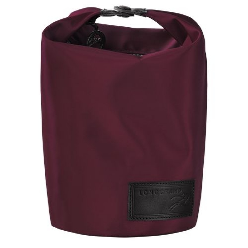 Longchamp Le Pliage Collection Pouch Burgundy | NQLTOHB-73