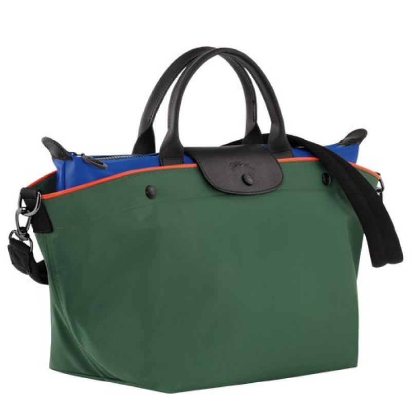 Longchamp Le Pliage Collection Top handle bag M Longchamp Green | TYHELOU-25