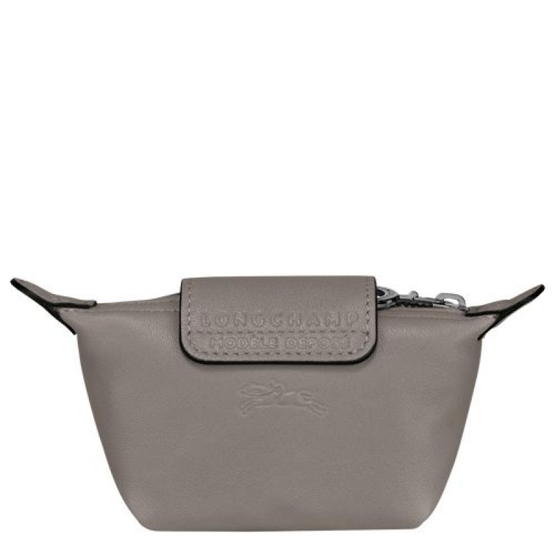 Longchamp Le Pliage Cuir Coin purse Turtledove | HJMROCN-54