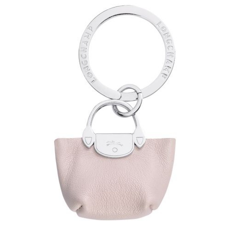 Longchamp Le Pliage Cuir Key-rings Pliage Pale Pink | UQDNPRE-67