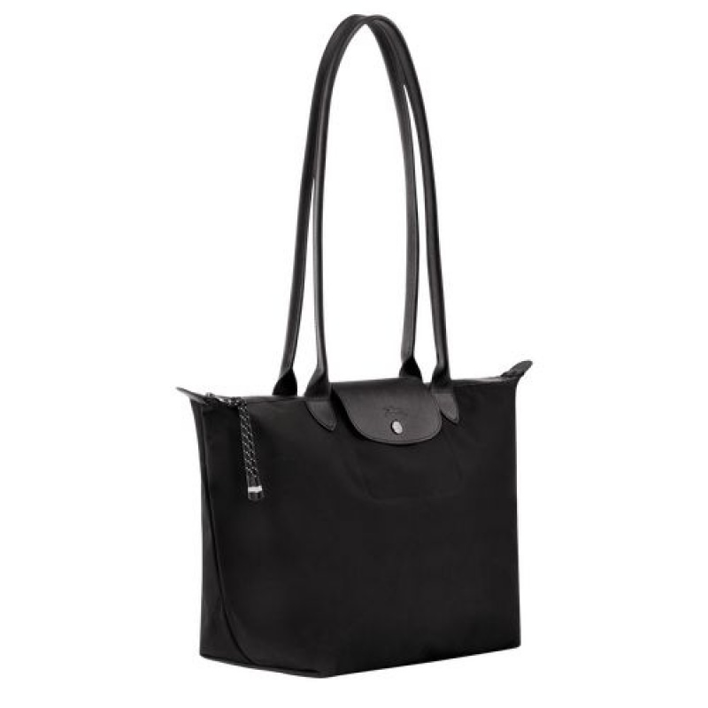 Longchamp Le Pliage Energy Long handles crossbody bag Black | HREPIBK-27