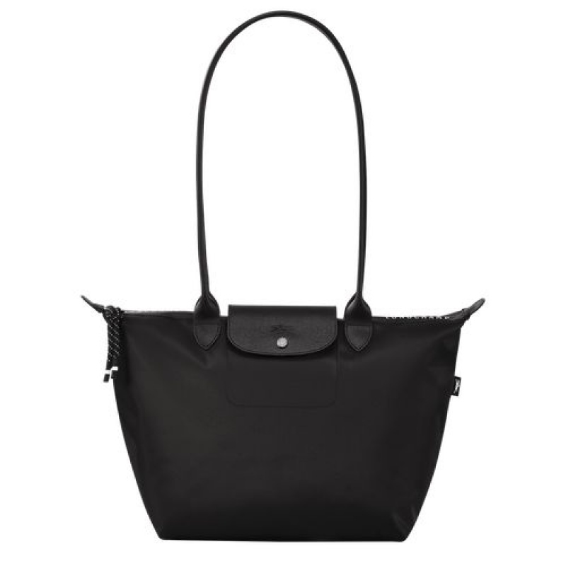 Longchamp Le Pliage Energy Long handles crossbody bag Black | HREPIBK-27