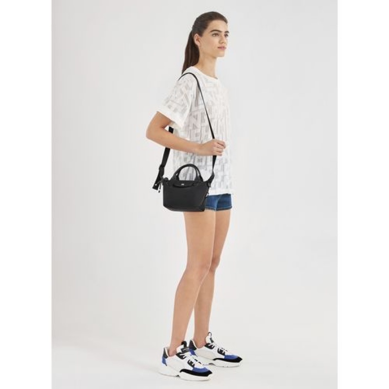 Longchamp Le Pliage Energy Top handle bag XS Black | QZVKHYD-73