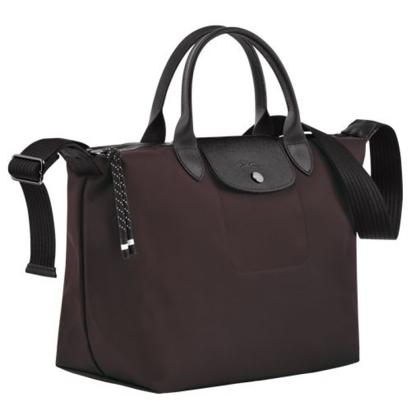 Longchamp Le Pliage Energy Top handle bag M Burgundy | NDSUMBF-04