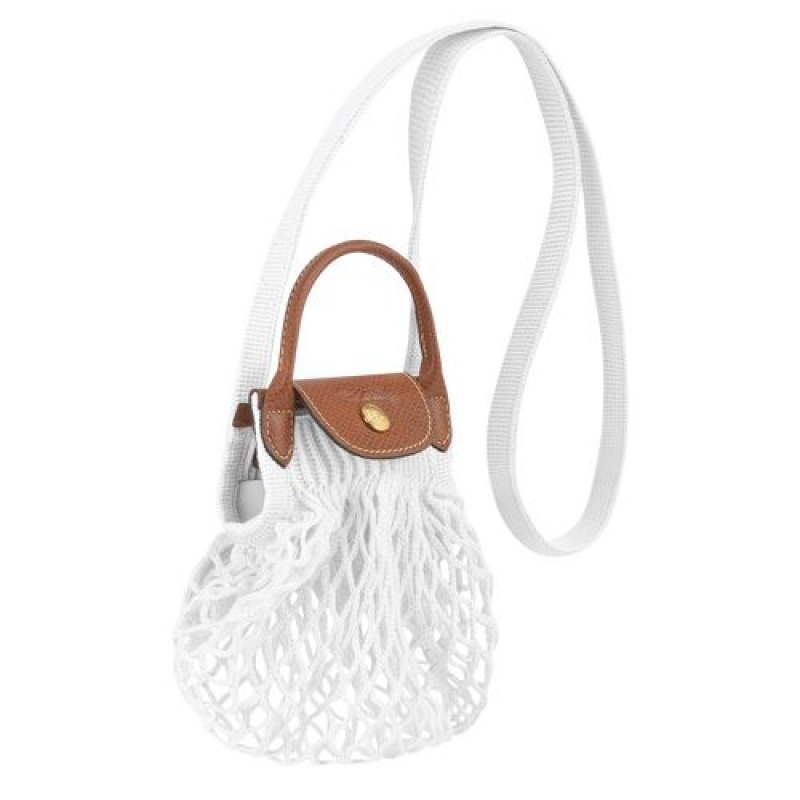 Longchamp Le Pliage Filet Crossbody bag XS Ecru | ALMQHKB-13