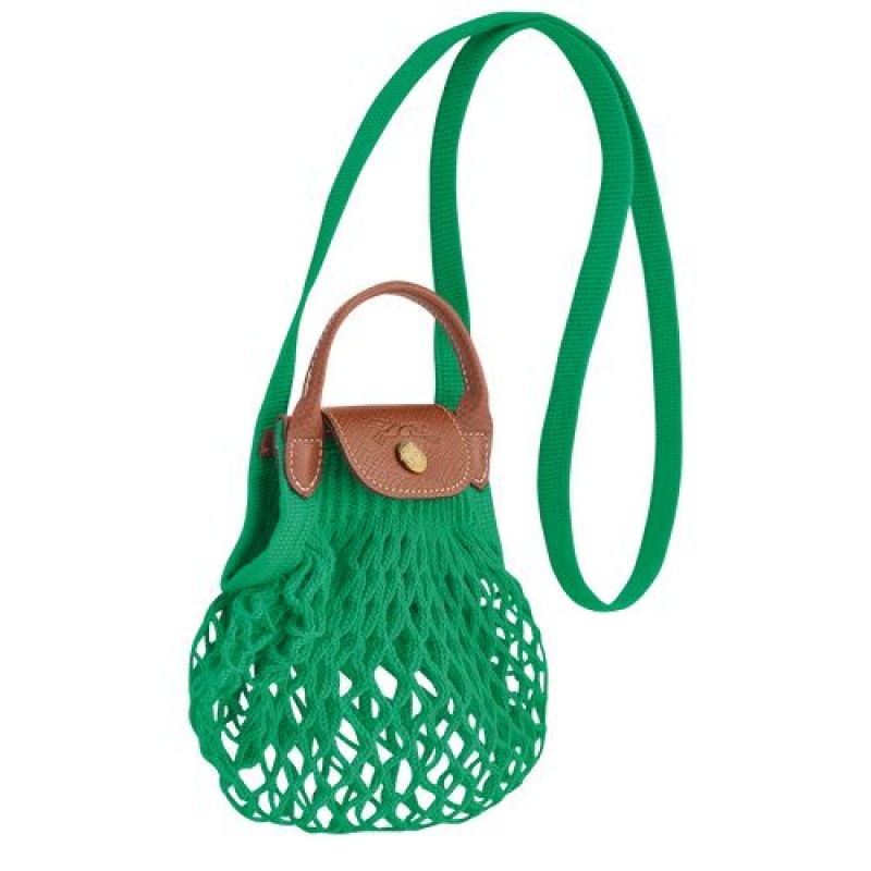 Longchamp Le Pliage Filet Crossbody bag XS Green | KFENAJY-37