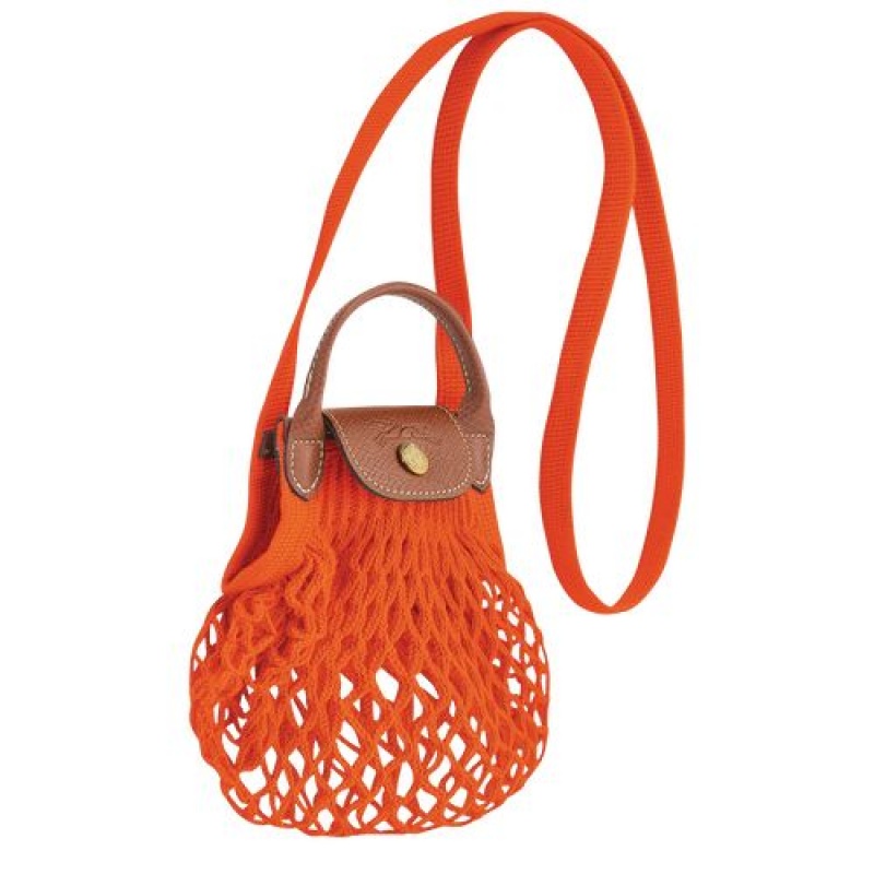 Longchamp Le Pliage Filet Crossbody bag XS Orange | OGANUQH-41