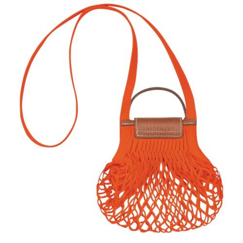 Longchamp Le Pliage Filet Crossbody bag XS Orange | OGANUQH-41