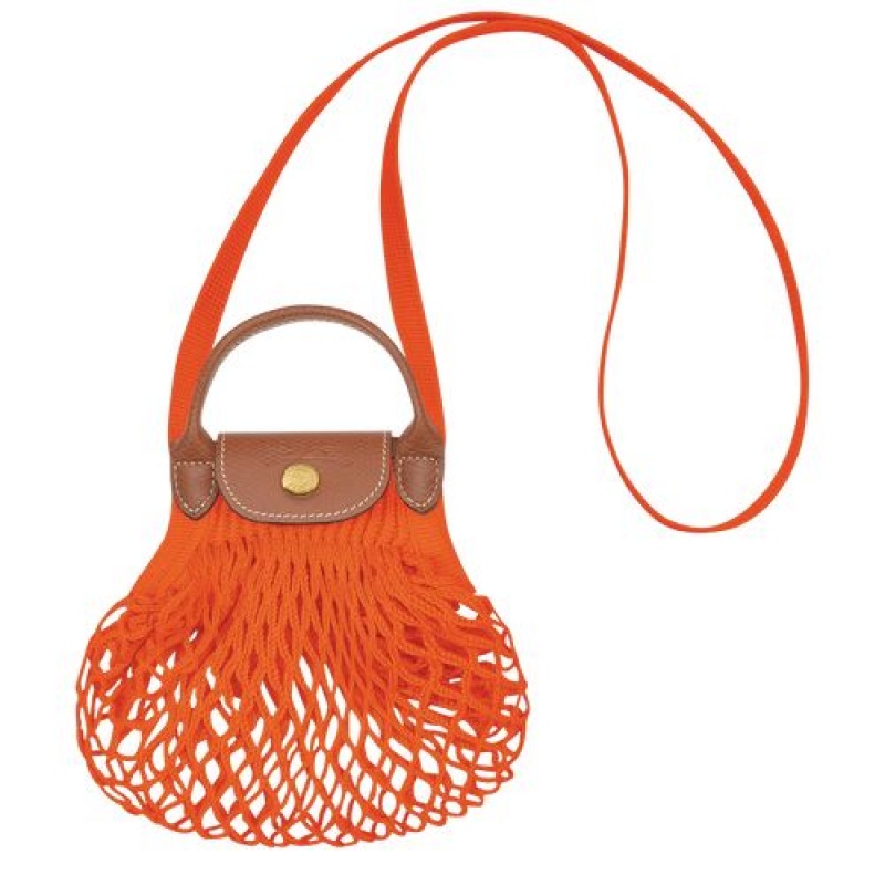 Longchamp Le Pliage Filet Crossbody bag XS Orange | OGANUQH-41