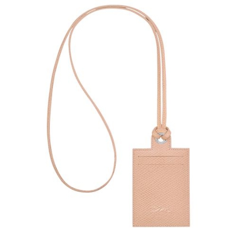 Longchamp Le Pliage Green Card holder with necklace Flowers | BEZOWDH-80