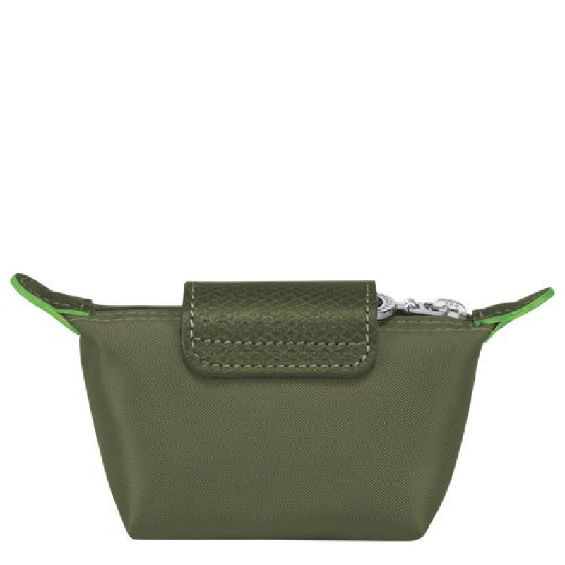 Longchamp Le Pliage Green Coin purse Forest | NKEYZDH-16