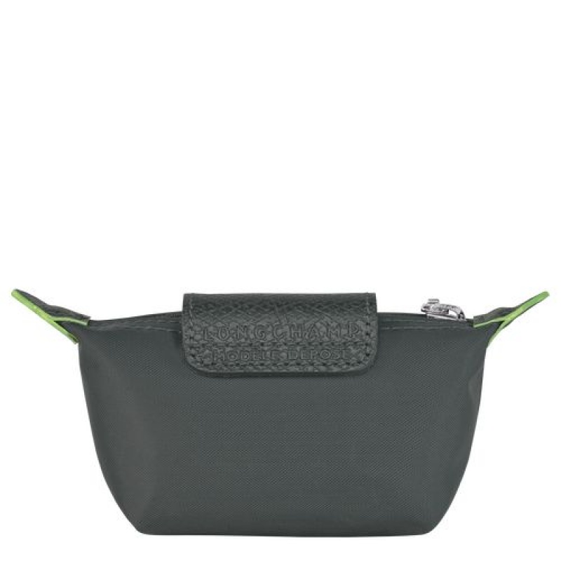 Longchamp Le Pliage Green Coin purse Graphite | JAHGQSM-41